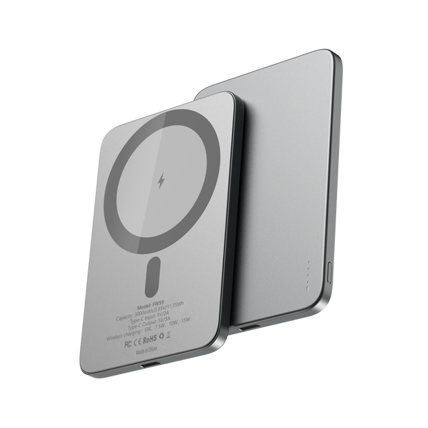 Magnetic Slim Power Bank 15W